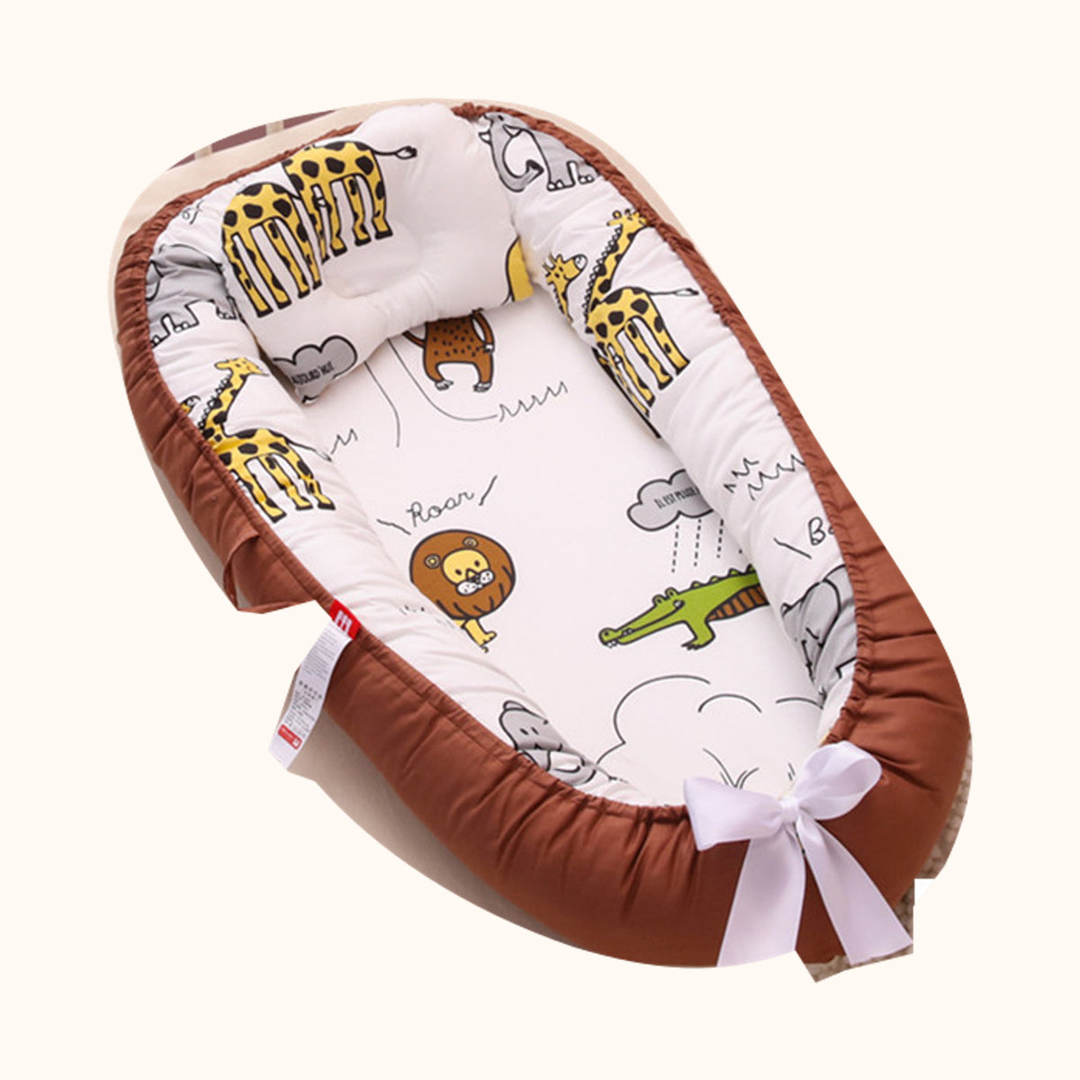 Babynest med avtagbar klädsel – Utförande P / 50 × 85 cm
