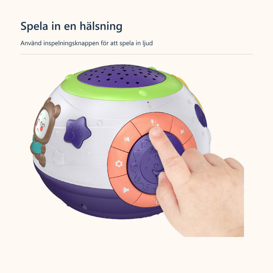 Stjärnprojektor med musik – Spela in en hälsning