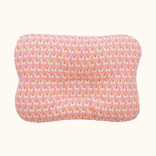 Mönstrad babykudde – Rosa elefant, 3D