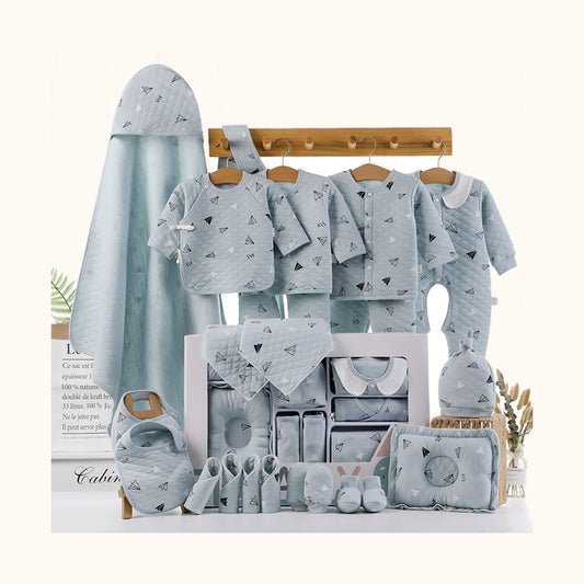 Presentbox med babykläder – Blå, 22 delar – tjockare