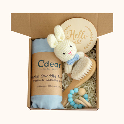 Babyset med filt och träleksaker – produktbild 15