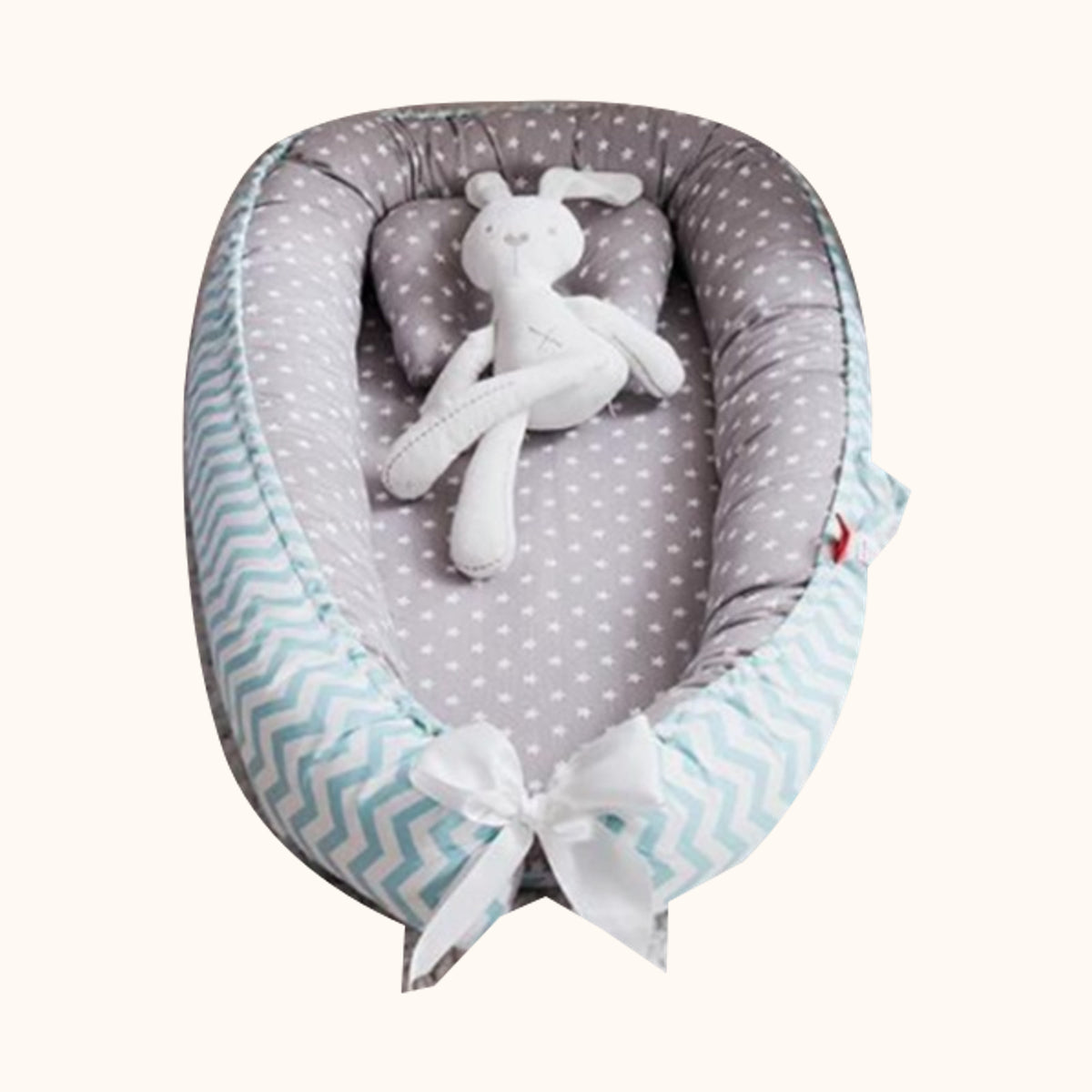 Babynest med avtagbar klädsel – Utförande T / 50 × 85 cm