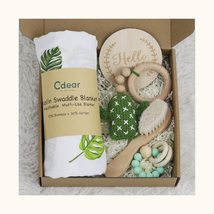 Babyset med filt och träleksaker – produktbild 16