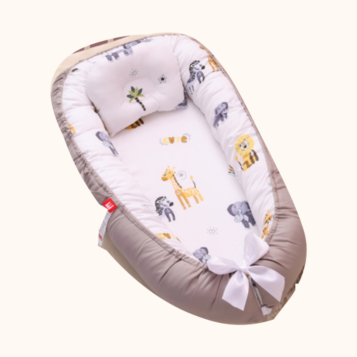 Babynest med avtagbar klädsel – Utförande O / 50 × 85 cm